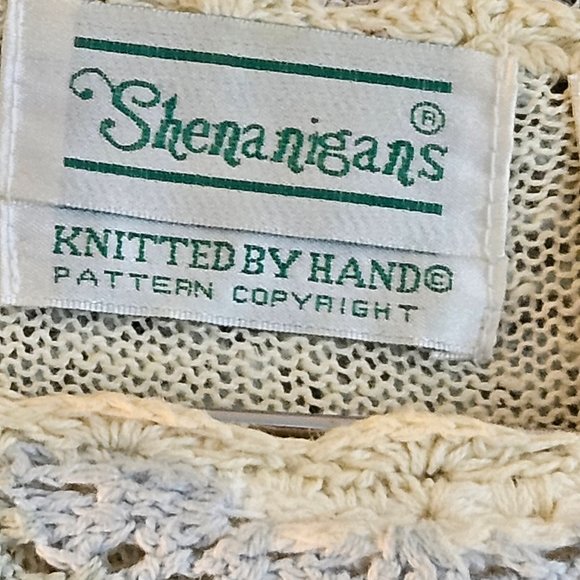 Vintage Shenanigans Multi Coloured Hand Knit Sweater- Lined -Made in Korea - Picture 7 of 8